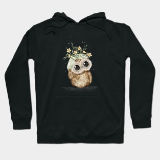 Book on head owl Hoodie